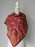 Piękn apaszka bajeczne kolory 88cmx88cm jedwabna