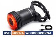 Inteligentna TYLNA LAMPKA rowerowa LED z czujnikiem hamowania USB-C IPX6