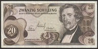 Austria 20 schilling 1967 - Carl Ritter Ghega - T-T