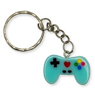 Brelok GAMINGOWY Kontroler Pad Xbox Zawieszka Prezent DO KLUCZY Błękitny