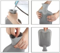 Termofor Króliczek Pluszowy w Sweterku 2L Pokrowiec Zdejmowany