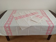 POŚCIEL BAWEŁNIANA - HAFTOWANA - POSZWA 209/155 i 2 POSZEWKI 81/74.NOWA.