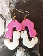 kolczyki z gliny polimerowej Nr 37b