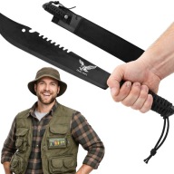SURVIVALOWA MACZETA 50CM – MOCNA, DO KRZAKÓW I DREWNA, ETUI W ZESTAWIE