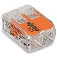 Szybkozłączka WAGO złączka uniwersalna 2x0,2-4mm² 221-412 drut linka 100szt
