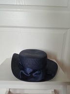 kapelusz granatowy kokardka granatowy xs