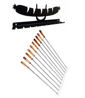 WIDEŁKI KIJE DO OGNISKA NIERDZWEWNE KOŃC.150 10szt