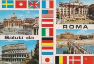 WŁOCHY - RZYM - FLAGA - FLAGI - UNESCO