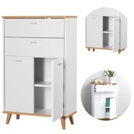 SZAFKA KOMODA ŁAZIENKOWA NOWOCZESNA HOMIT STYLOWA BIAŁA 96CM