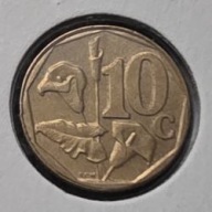 *REPUBLIKA POŁUDNIOWEJ AFRYKI*RPA [1725]*10 Centów 2000 Kwiaty Kalia *10c