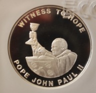 JAN PAWEŁ II WITNESS TO HOPE - 1000 KWACHA 2003 ZAMBIA - GCN PR69 - UNIKAT