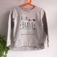 Gruba bluza dziewczęca Kapp Ahl 110 116 dobry skład brave markowy (091ab)