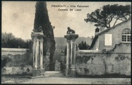 Frascati. Villa Falconieri Cancello dei Leoni 1930