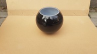 Klosz szklany KULA KULKA CZARNY POŁYSK 15cm h13 cm MURANO GLASS