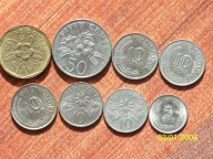 Zestaw monet Singapur każda inna bcm!!!