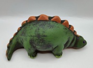 Dinozaur z ceramiki ręcznie malowany DUŻY 18 cm