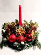 Stroik Dekoracja na stół Świeca Prezent