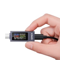 Miernik Woltomierz Amperomierz 2w1 KWS-2302C tester ładowania USB-C Kolor