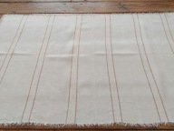 SKANDYNAWSKI DESIGN LNIANY OBRUS VINTAGE PRZEPLATAŃCE FRĘDZLE 72x125 nr.24