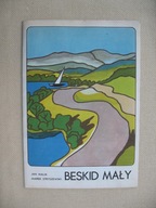 BESKID MAŁY stara MAPA PANORAMICZNA 1974