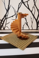 LEGO Schody kręcone długie (Medium Nougat) 40243 c01