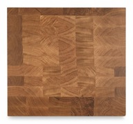 DESKA DO KROJENIA SZTORCOWA Z DREWNA DĘBOWEGO 49x43x3,7 cm TWOJE LOGO