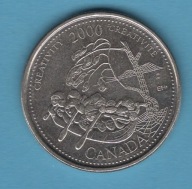 (2KA51) Kanada 25 centów, 2000