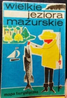 WIELKIE JEZIORA MAZURSKIE (mapa turystyczna – podziałka 1:120000) [1980]