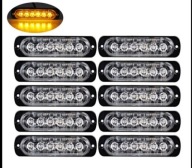 STROBOSKOP POMARAŃCZOWA LAWETA TIR 6 LED