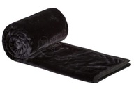 Koc Elway akryl 160 x 210 czarny gruby akryl 560g/m2