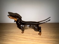 Hutschenreuther Jamnik Pies Figurka Porcelanowa