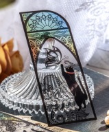 Bookmark Zakładka Przezroczysta Witraż koty 3 szt