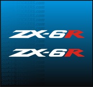 2x Naklejka Znaczek ZX-6R dla Kawasaki ZX6R, Logo bez tła, Kolory, Rozmiary
