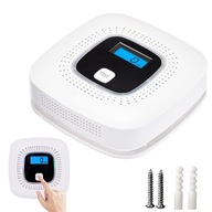 CZUJNIK CZADU I DYMU CO GAZU TLENKU WĘGLA BEZPRZEWODOWY LCD DETEKTOR