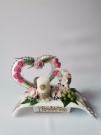 Pamiątka Komunia Serce Ze Świecą Dziewczynka Z Księżycem