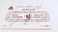 stary bilet RUCH Chorzów - GROCLIN Grodzisk 06.06.1998