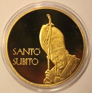 JAN PAWEŁ II - SANTO SUBITO - BEATYFIKACJA, CERT + ETUI