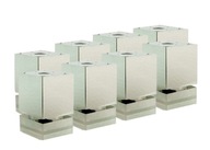 8 X NÓŻKI MEBLOWE STOPKI REGULOWANE H60 CHROM