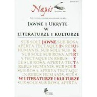 Jawne i ukryte w literaturze i kulturze Napis XVII Praca zbiorowa