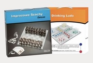 ZESTAW GIER IMPREZOWYCH 2w1 Alko Szachy + Chińczyk KIELISZKI Prezent 18+