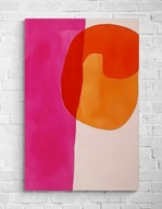 Obraz ręcznie malowany akrylami na płótnie Abstrakcja kolorowa 90x150