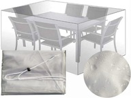 POKROWIEC NA MEBLE OGRODOWE STÓŁ ZESTAW OGRODOWY PRZEZROCZYSTY 235x135x94