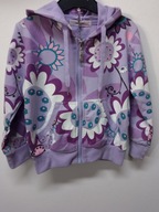 bluza dziewczęca fioletowa biała