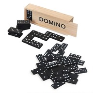 DOMINO DREWNIANE KLASYCZNA GRA W PUDEŁKU 28 ELEMENTÓW