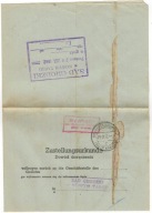 Nowy Targ 1942 Potwierdzenie odbioru Szaflary Groń