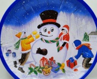 BOŻE NARODZENIE już czas ulepić BAŁWANA misa 25cm