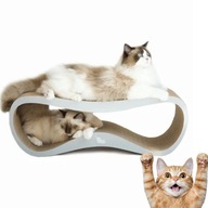 DRAPAK DLA KOTA KARTONOWY DUŻY 75x26x25 TEKTUROWY LEGOWISKO OCHRONA MEBLI