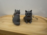 Brelok Breloczek Druk3D Kot Kotek Kot brytyjski krótkowłosy