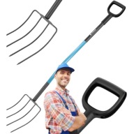 WIDŁY GOSPODARCZE DO OBORNIKA 4 ZĘBY METALOWE OGRODOWE SIANA KOMPOSTU SŁOMY