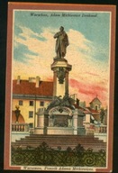 Warszawa Pomnik Adama Mickiewicza z Syrenką - 1915